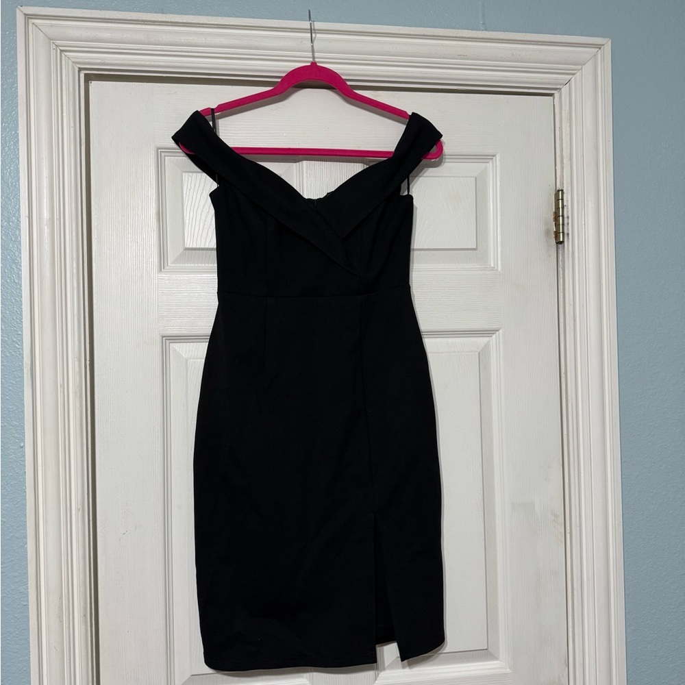 Elegant Black Off-Shoulder Dress